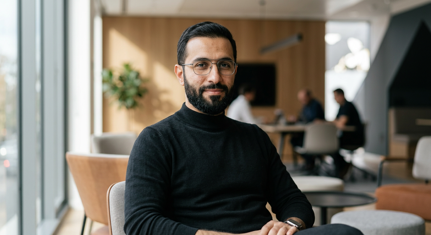 Portrait of Omar Khalil, Head of Security at Sachaltech
